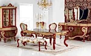 Turkey Classic Furniture - Luxury Furniture ModelsAntik Ceviz Classic Dining Room Set