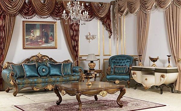 Turkey Classic Furniture - Luxury Furniture ModelsAntik Ceviz Classic Sofa Set