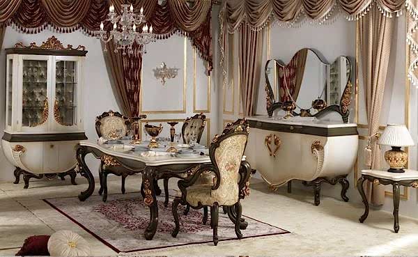 Turkey Classic Furniture - Luxury Furniture ModelsAntik Classic Dining Room Set