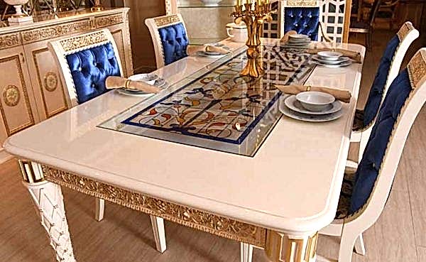 Turkey Classic Furniture - Luxury Furniture ModelsArtemis Vitray Table Dining Room