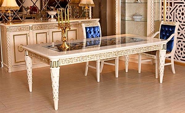 Turkey Classic Furniture - Luxury Furniture ModelsArtemis Vitray Table Dining Room