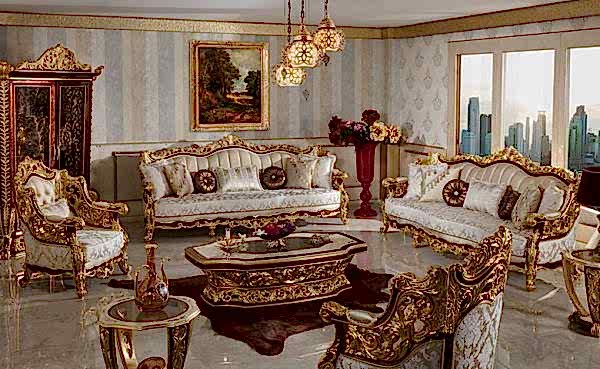 Turkey Classic Furniture - Luxury Furniture ModelsBenti Classic Sofa Set