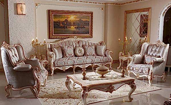 Turkey Classic Furniture - Luxury Furniture ModelsBergamo Classic Sofa Set