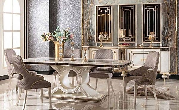 Turkey Classic Furniture - Luxury Furniture ModelsBeta Safir Art Deco Dining Room Set