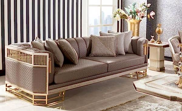 Turkey Classic Furniture - Luxury Furniture ModelsBeta Safir Art Deco Sofa Set