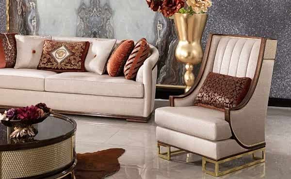 Turkey Classic Furniture - Luxury Furniture ModelsBursas Art Deco Sofa Set