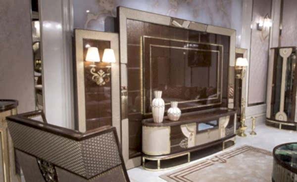 Turkey Classic Furniture - Luxury Furniture ModelsBursas Art Deko Wall Unit