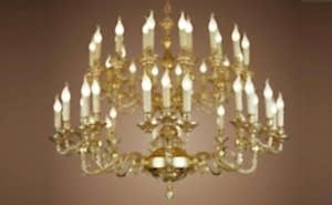 Turkey Classic Furniture - Luxury Furniture ModelsCandlestick Chandelier 37 Gold