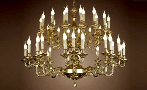 Turkey Classic Furniture - Luxury Furniture ModelsCandlestick Chandelier 37 Gold