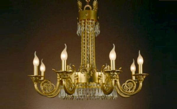 Turkey Classic Furniture - Luxury Furniture ModelsCrown Chandelier 6 Gold