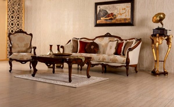 Turkey Classic Furniture - Luxury Furniture ModelsDefne Classic Living Room Set