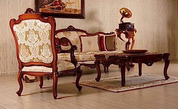 Turkey Classic Furniture - Luxury Furniture ModelsDefne Classic Living Room Set