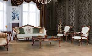 Turkey Classic Furniture - Luxury Furniture ModelsDefne Classic Living Room Set