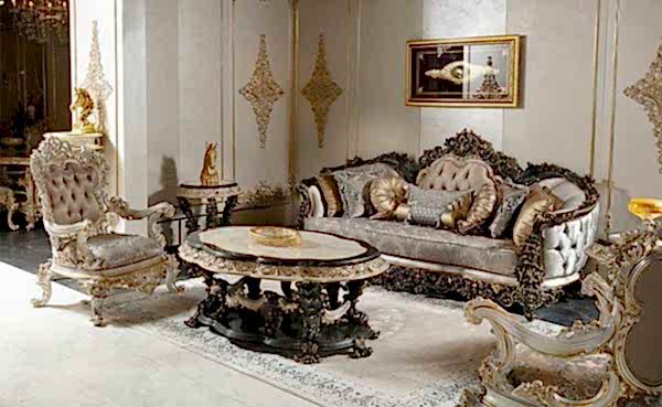 Turkey Classic Furniture - Luxury Furniture ModelsDicle Classic Sofa Set