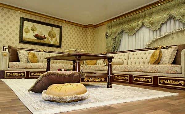 Turkey Classic Furniture - Luxury Furniture ModelsDoha Classic Corner Sofa Set