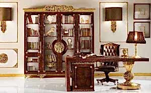 Turkey Classic Furniture - Luxury Furniture ModelsEftelya Classic Office Set