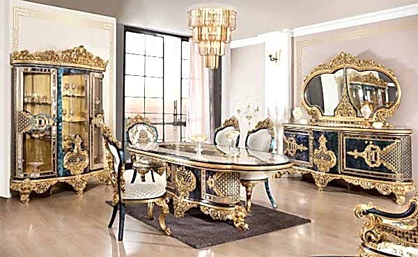 Turkey Classic Furniture - Luxury Furniture ModelsEster Classic Dining Room Set