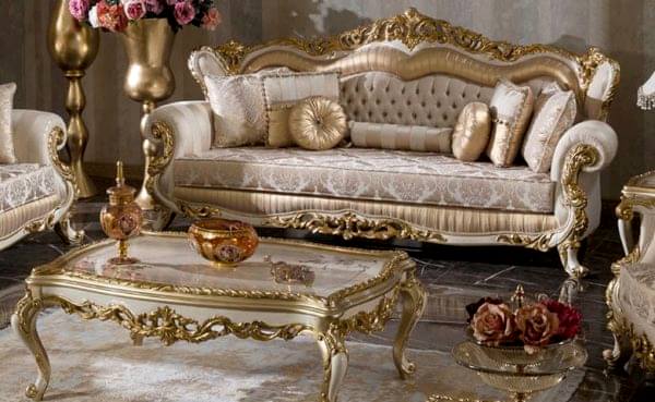 Turkey Classic Furniture - Luxury Furniture ModelsFenomen Gold Sofa Set