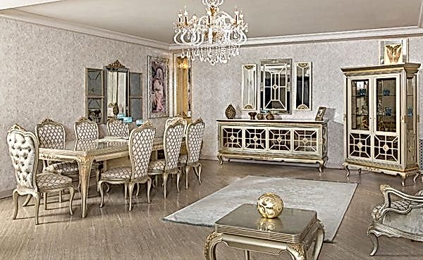 Turkey Classic Furniture - Luxury Furniture ModelsFulham Classic Dining Room Set