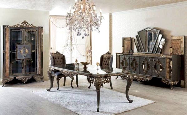 Turkey Classic Furniture - Luxury Furniture ModelsGüneş Art Deco Dining Room Set