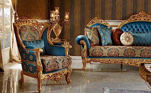 Turkey Classic Furniture - Luxury Furniture ModelsHarmes Classic Sofa Set