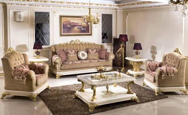 Turkey Classic Furniture - Luxury Furniture ModelsHisar Sedef Classic Sofa Set