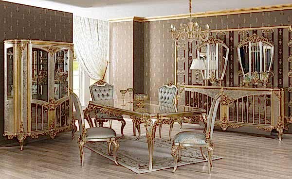 Turkey Classic Furniture - Luxury Furniture Modelsİzabel Classic Dining Room Set