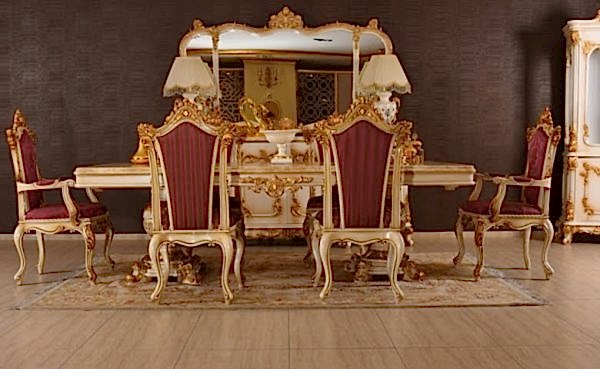 Turkey Classic Furniture - Luxury Furniture ModelsKarmen Classic Dining Room Set