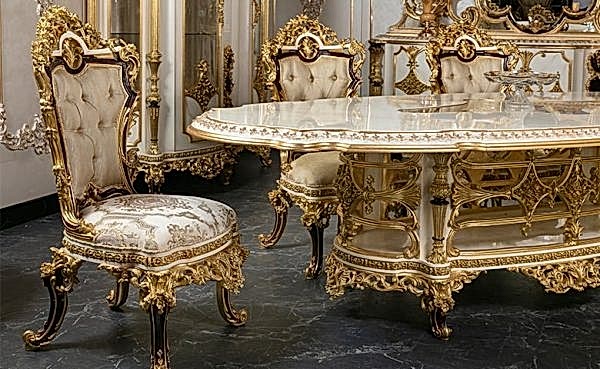 Turkey Classic Furniture - Luxury Furniture ModelsLorin Gold Classic Dining Room Set