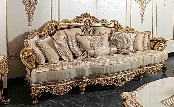 Turkey Classic Furniture - Luxury Furniture ModelsLorin Gold Classic Sofa Set