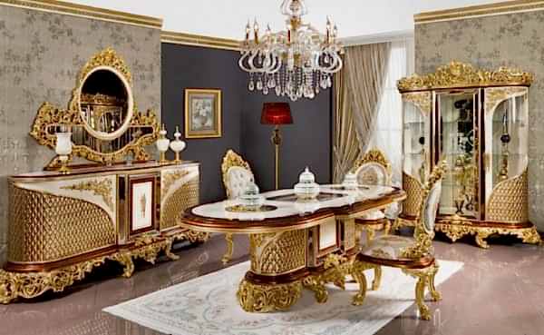 Turkey Classic Furniture - Luxury Furniture ModelsLotus Classic Dining Room Set