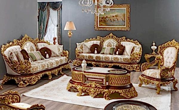 Turkey Classic Furniture - Luxury Furniture ModelsLotus Classic Sofa Set