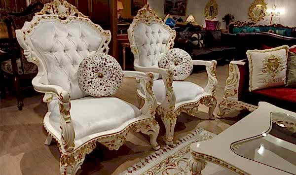 Turkey Classic Furniture - Luxury Furniture ModelsMinelli Classic Sofa Set