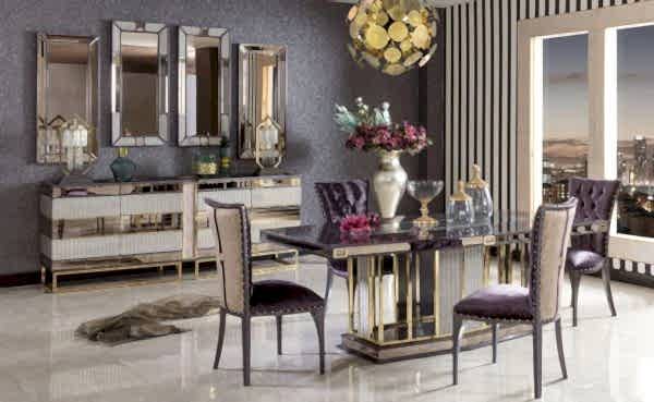 Turkey Classic Furniture - Luxury Furniture ModelsMontana Art Deko Dining Room Set