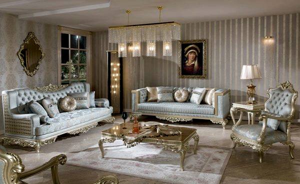 Turkey Classic Furniture - Luxury Furniture ModelsNogay Classic Sofa Set