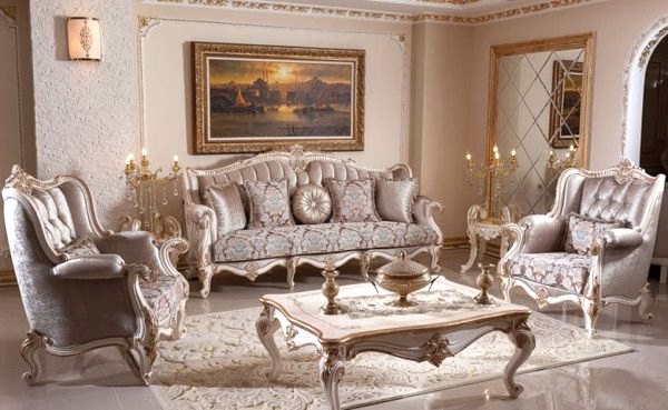 Turkey Classic Furniture - Luxury Furniture ModelsOkyanus Classic Sofa Set