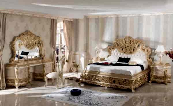 Turkey Classic Furniture - Luxury Furniture ModelsOlimpos Gold Classic Bedroom Set