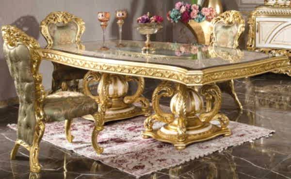 Turkey Classic Furniture - Luxury Furniture ModelsOlimpos Gold Classic Dining Room Set