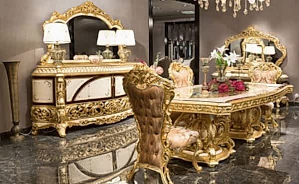 Turkey Classic Furniture - Luxury Furniture ModelsOlimpos Gold Classic Dining Room Set