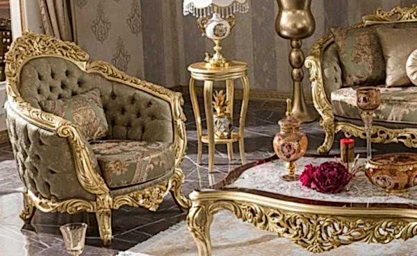 Turkey Classic Furniture - Luxury Furniture ModelsOlimpos Gold Classic Sofa Set