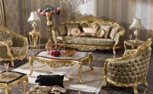 Turkey Classic Furniture - Luxury Furniture ModelsOlimpos Gold Classic Sofa Set