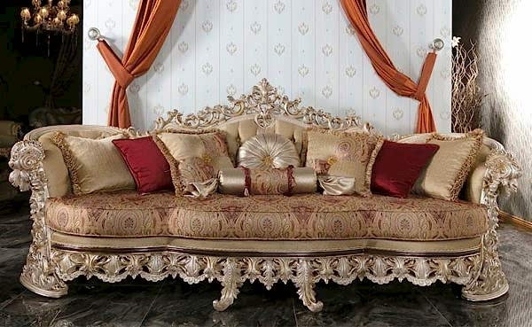 Turkey Classic Furniture - Luxury Furniture ModelsPayitaht Bronze Classic Sofa Set