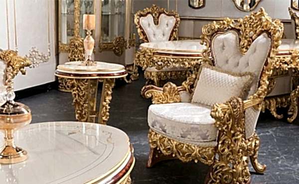 Turkey Classic Furniture - Luxury Furniture ModelsPayitaht Gold Classic Sofa Set