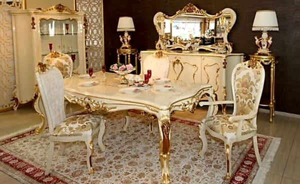 Turkey Classic Furniture - Luxury Furniture ModelsPerla Classic Dining Room Set