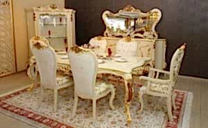 Turkey Classic Furniture - Luxury Furniture ModelsPerla Classic Dining Room Set