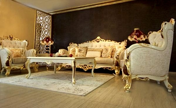 Turkey Classic Furniture - Luxury Furniture ModelsPerla Classic Sofa Set