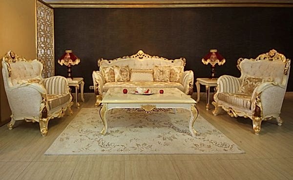 Turkey Classic Furniture - Luxury Furniture ModelsPerla Classic Sofa Set