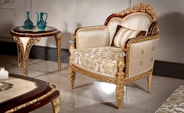 Turkey Classic Furniture - Luxury Furniture ModelsŞaheste WOW Classic Sofa Set