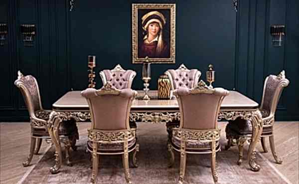 Turkey Classic Furniture - Luxury Furniture ModelsSandy Classic Dining Room Set