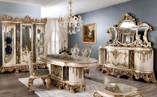 Turkey Classic Furniture - Luxury Furniture ModelsSantos Classic Dining Room Set